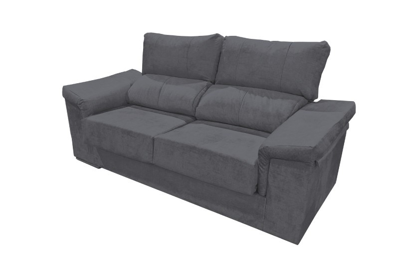 Sofa 3 plazas modelo Uve tela Edi antracita Sofa 3 plazas modelo Uve tela Edi antracita