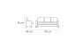 Sofa 3 plazas modelo Uve tela Edi antracita Sofa 3 plazas modelo Uve tela Edi antracita