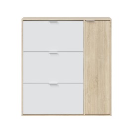 Zapatero Class 4 puertas (24 pares) roble canadian/blanco