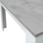 Mesa comedor Kendra extensible cemento/blanco Mesa comedor Kendra extensible cemento/blanco
