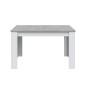 Mesa comedor Kendra extensible cemento/blanco Mesa comedor Kendra extensible cemento/blanco