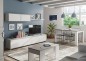 Mesa comedor Kendra extensible cemento/blanco Mesa comedor Kendra extensible cemento/blanco