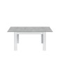 Mesa comedor Kendra extensible cemento/blanco Mesa comedor Kendra extensible cemento/blanco