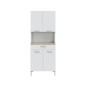 Mueble auxiliar cocina Kira 4p+1c blanco Artik/roble canadian Mueble auxiliar cocina Kira 4p+1c blanco Artik/roble canadian