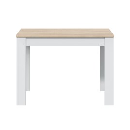 mesa comedor Cloe fija roble canadian/blanco artik