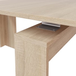 Mesa consola multifuncion Kendra extensible en roble canadian