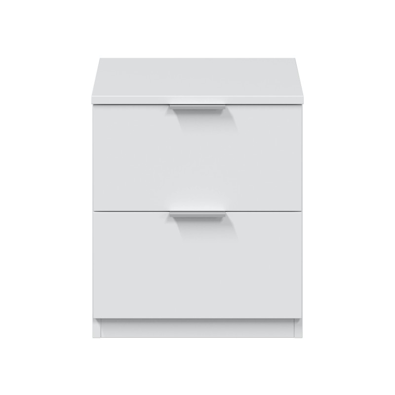 Mesita 2 cajones low cost en blanco artik Mesita 2 cajones low cost en blanco artik