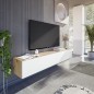 Mueble tv Kaway en roble nordic/blanco artik Mueble tv Kaway en roble nordic/blanco artik
