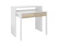 Consola escritorio extesible Bureau en roble canadian/blanco artik Consola escritorio extesible Bureau en roble canadian/blanco artik