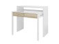 Consola escritorio extesible Bureau en roble canadian/blanco artik Consola escritorio extesible Bureau en roble canadian/blanco artik