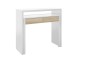 Consola escritorio extesible Bureau en roble canadian/blanco artik Consola escritorio extesible Bureau en roble canadian/blanco artik