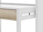 Consola escritorio extesible Bureau en roble canadian/blanco artik Consola escritorio extesible Bureau en roble canadian/blanco artik
