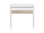 Consola escritorio extesible Bureau en roble canadian/blanco artik Consola escritorio extesible Bureau en roble canadian/blanco artik