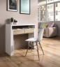 Consola escritorio extesible Bureau en roble canadian/blanco artik Consola escritorio extesible Bureau en roble canadian/blanco artik