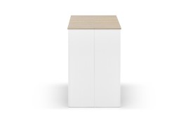 Mesa consola multifuncion Allongo-Kendra extensible en blanco roble