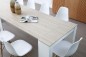Mesa comedor-consola multifuncion Allongo-Kendra extensible en blanco roble Mesa comedor-consola multifuncion Allongo-Kendra extensible en blanco roble