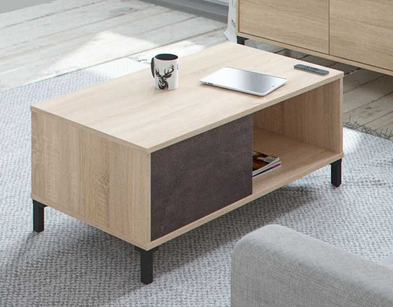 Mesa de centro modelo urban plus-brooklyn, roble nodi/gris antracita Mesa de centro modelo urban plus-brooklyn, roble nodi/gris antracita