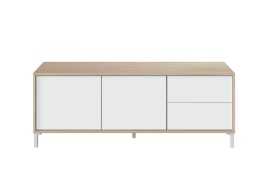 Modulo tv modelo urban plus-brooklyn, roble canadian/blanco