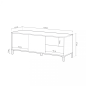 Modulo tv modelo urban plus-brooklyn, roble canadian/blanco Modulo tv modelo urban plus-brooklyn, roble canadian/blanco