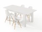 Mesa comedor Kendra extensible blanco artick Mesa comedor Kendra extensible blanco artick