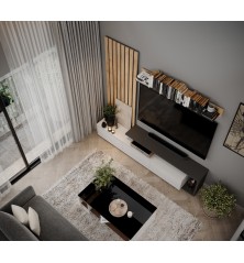 copy of Salon comedor Rebeca en oak blanco/artissan