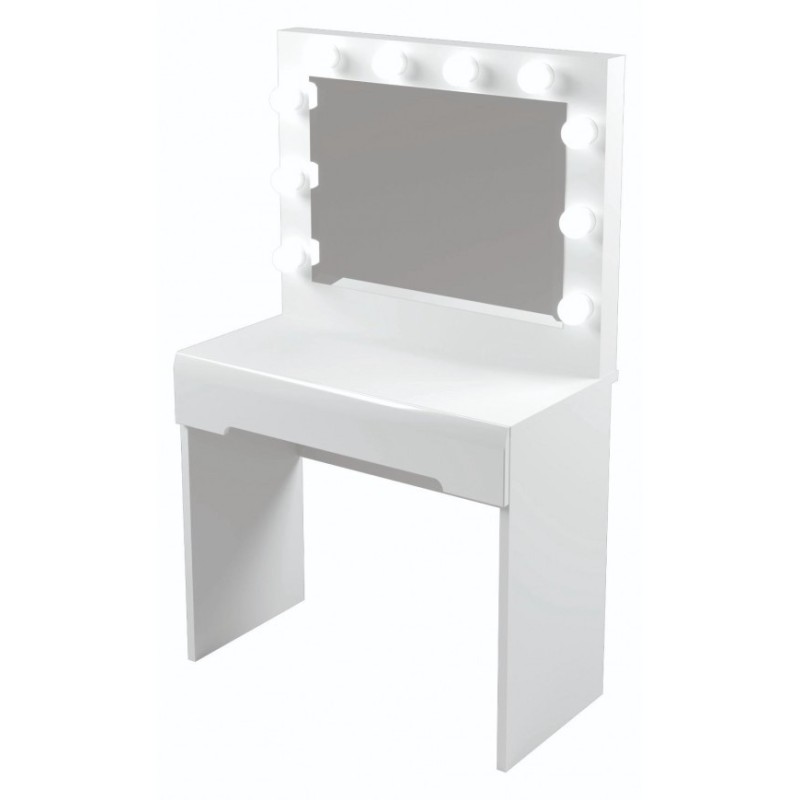 Mesa tocador Alba maquillaje juvenil en blanco