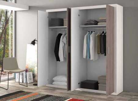 Armario Sara   4 puertas  en Canyon/trufa