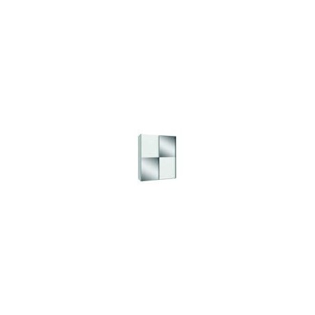 Armario de correderas W18 de  150x210x61,2  blanco con espejo