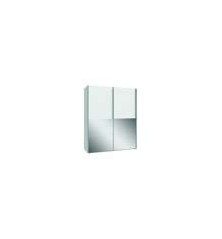 Armario W18 de de puertas correderas 170x210x61,2  blanco con espejo