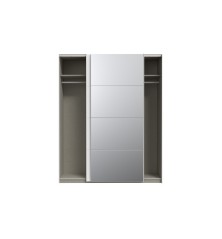 Armario W18 de de puertas correderas 170x210x61,2  blanco con espejo