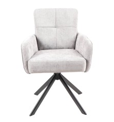 Silla Solul muelles tela gris o beige