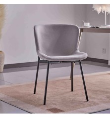 Silla CAIRWEST GRIS CLARO Pata negra