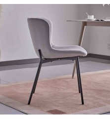 Silla CAIRWEST GRIS CLARO Pata negra
