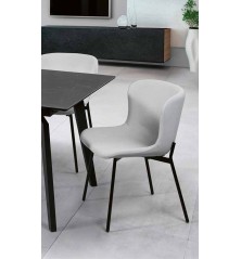 Silla Cairwest en gris claro pata negra
