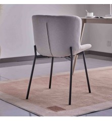 Silla CAIRWEST GRIS CLARO Pata negra