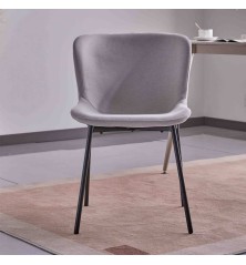 Silla CAIRWEST GRIS CLARO Pata negra