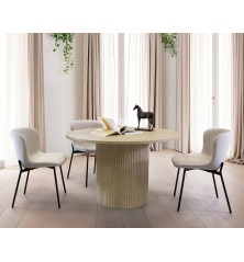 Silla Cairwest en gris claro pata negra