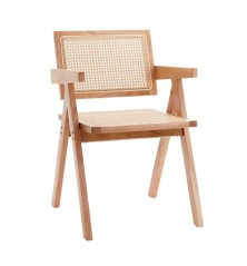 Silla Urubamba madera y ratan