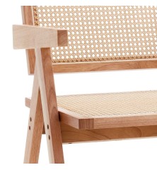 Silla Urubamba madera y ratan