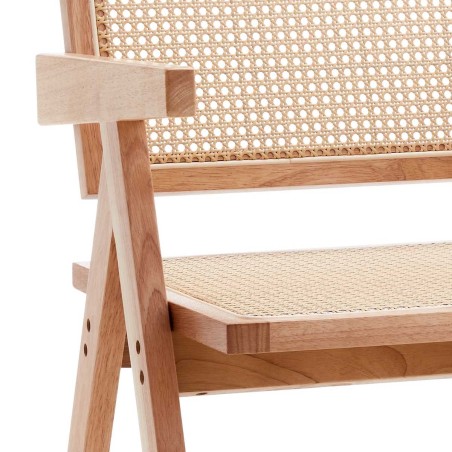 Silla Urubamba madera y ratan