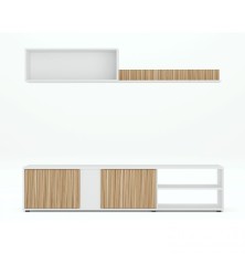 Salon Ecco en color blanco artic/nature