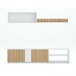 Salon Ecco en color blanco artic/natur