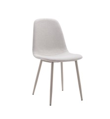 Silla comedor Mila patas crema