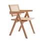 Silla Urubamba madera y ratan