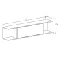 Salón completo Solana 01 moderno en madera rayada - Oferta exclusiva