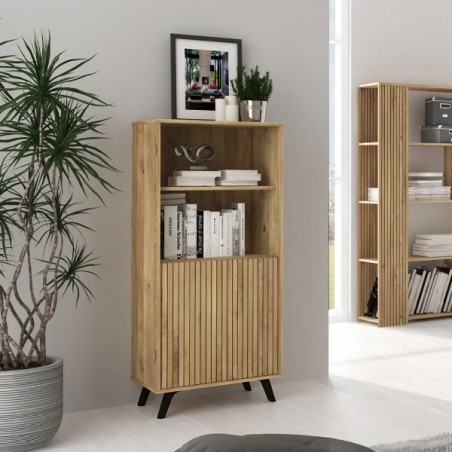 Mueble Bar Solana | Estilo Nórdico y Almacenaje Inteligente para Tu Salón
