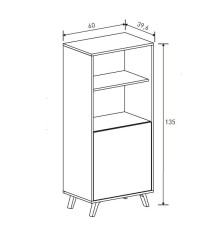 Mueble Bar Solana | Estilo Nórdico y Almacenaje Inteligente para Tu Salón
