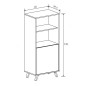 Mueble Bar Solana | Estilo Nórdico y Almacenaje Inteligente para Tu Salón