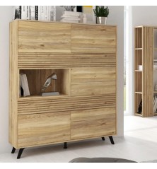 Vitrina Solana Moderna | Puertas y Estantes | Almacenaje con Estilo
