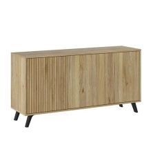 Aparador Solana moderno en madera rayada – Diseño y almacenaje